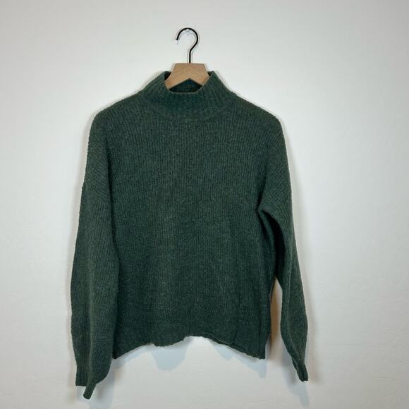 Lovers and Friends Independent Sweater Wool blend in Evergreen Women’s Size M - Picture 3 of 10